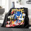 Sonic Theme Printed Blanket - Perfect for Couch, Bed, Travel & Outdoor Use | Machine Washable, Cozy & Durable.