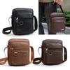 Многослойная деловая кожаная сумка через плечо для мужчин, легкая дорожная повседневная сумка-мессенджер