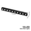 Solar Outdoor Lights 4/6/8/10 LED Waterproof Solar Wall Lights Outdoor Solar Sign Posts Lights Atmosphere Lighting Fence Yard Pa
