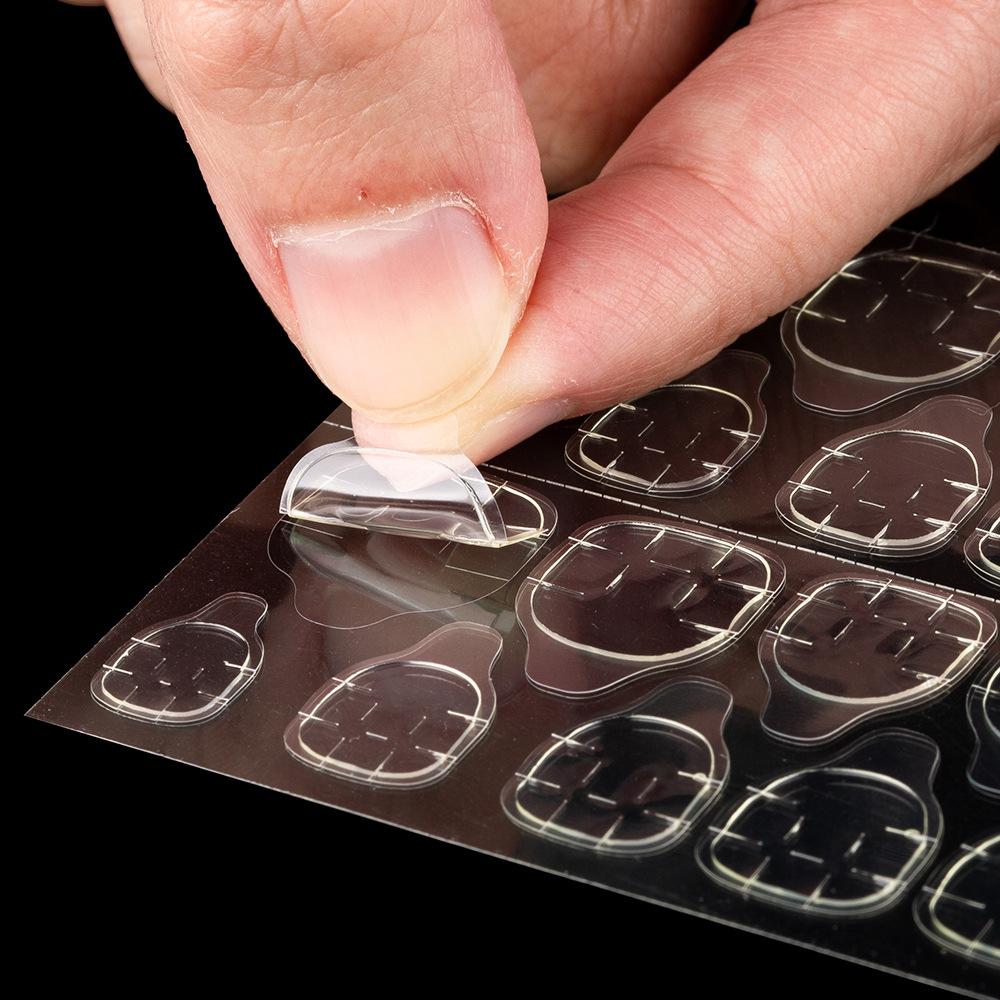 Здоровый импортный материал желтый клей для ногтей искусственный ноготь двухсторонний клей желе наклейка партия