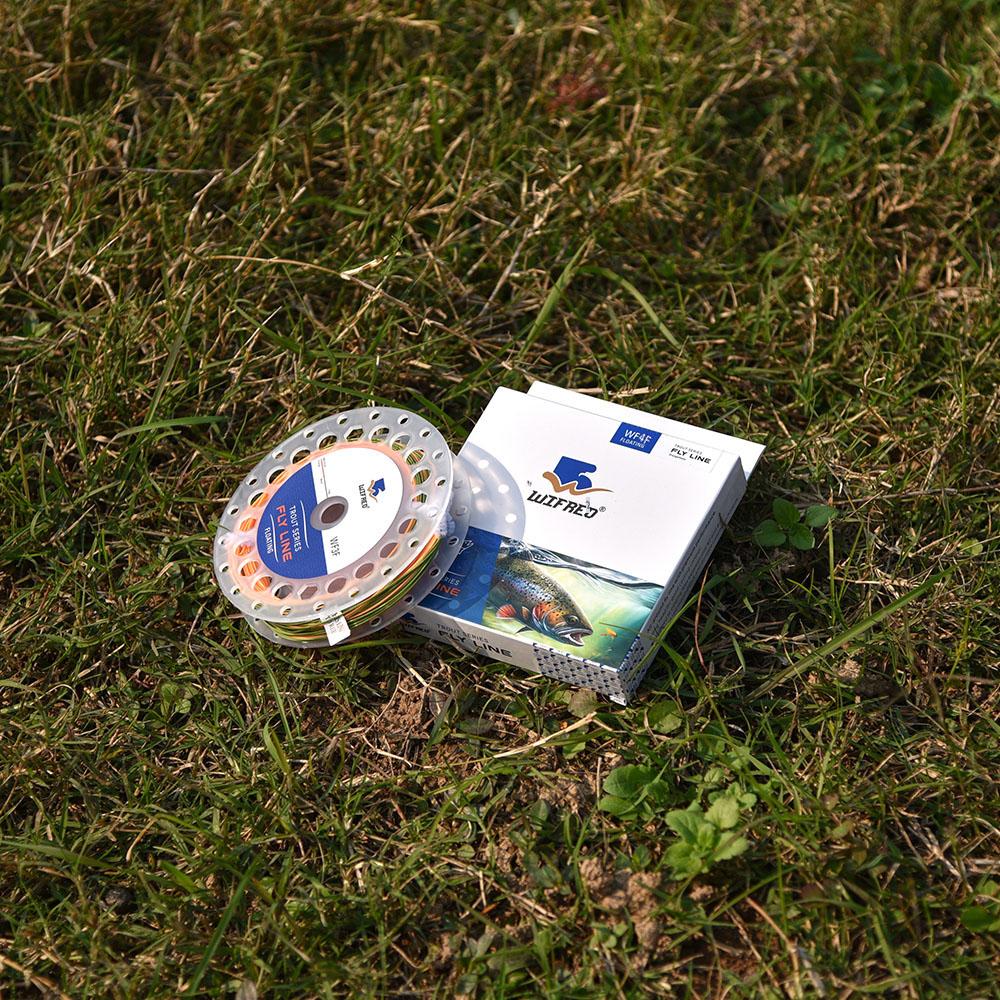 1PC Fly Fishing Line 80FT~100FT Orange/Moss Weight Forward Floating WF1F-WF9F 2 Welded Loops Trout Fly Fishing Tackle Rivers Lakes Streams