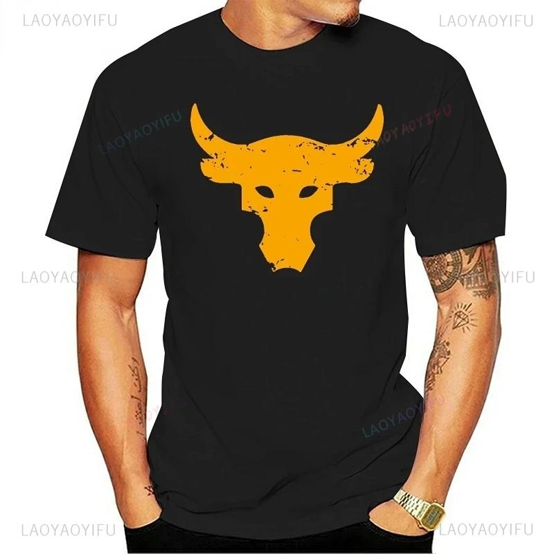 Women Men Cotton T Shirt Brahma Bull The Rock Project Gym TShirt Casual Fashion Streetwear Ropa Hombre Camisetas De Mujer Custom