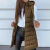 Women's Puffer Vest Casual Zip Up Quilted Padded Vest Hooded Sleeveless Down Jacket Winter Warm Outerwear Coat