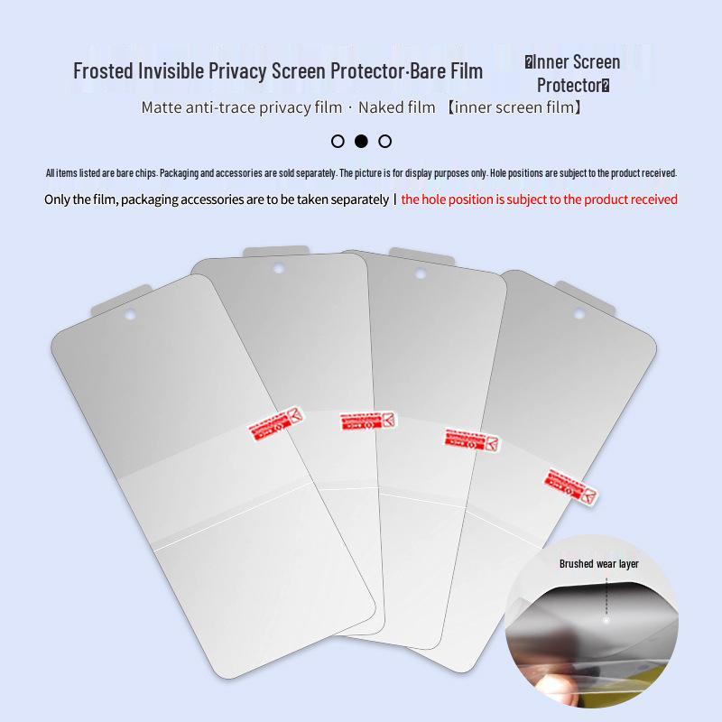 Samsung Z Flip 7/6 Матовая гидрогелевая пленка на весь экран с защитой от шпионажа HD