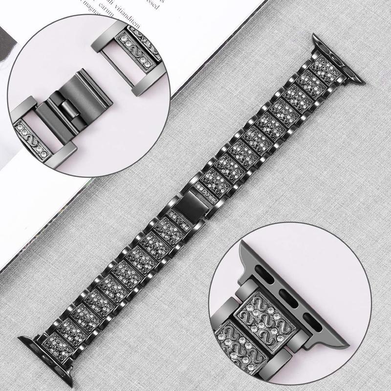 YurKem Bling Diamond ремешок для Applen Watch Band 49 мм, 40 мм, 45 мм, 44 мм, 41 мм, 42 мм, 38 мм, металлический ремень для I-watch Series 8, 7 SE, 6, 5, 4, женский браслет