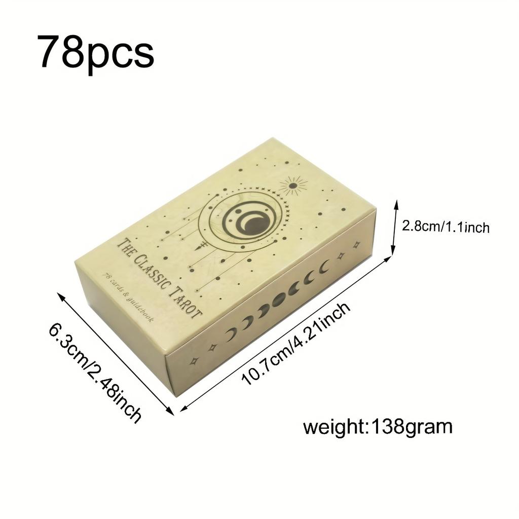 Классическая колода карт Таро 78 шт. для начинающих, гадание на судьбу, вечеринка, настольная игра, игрушка