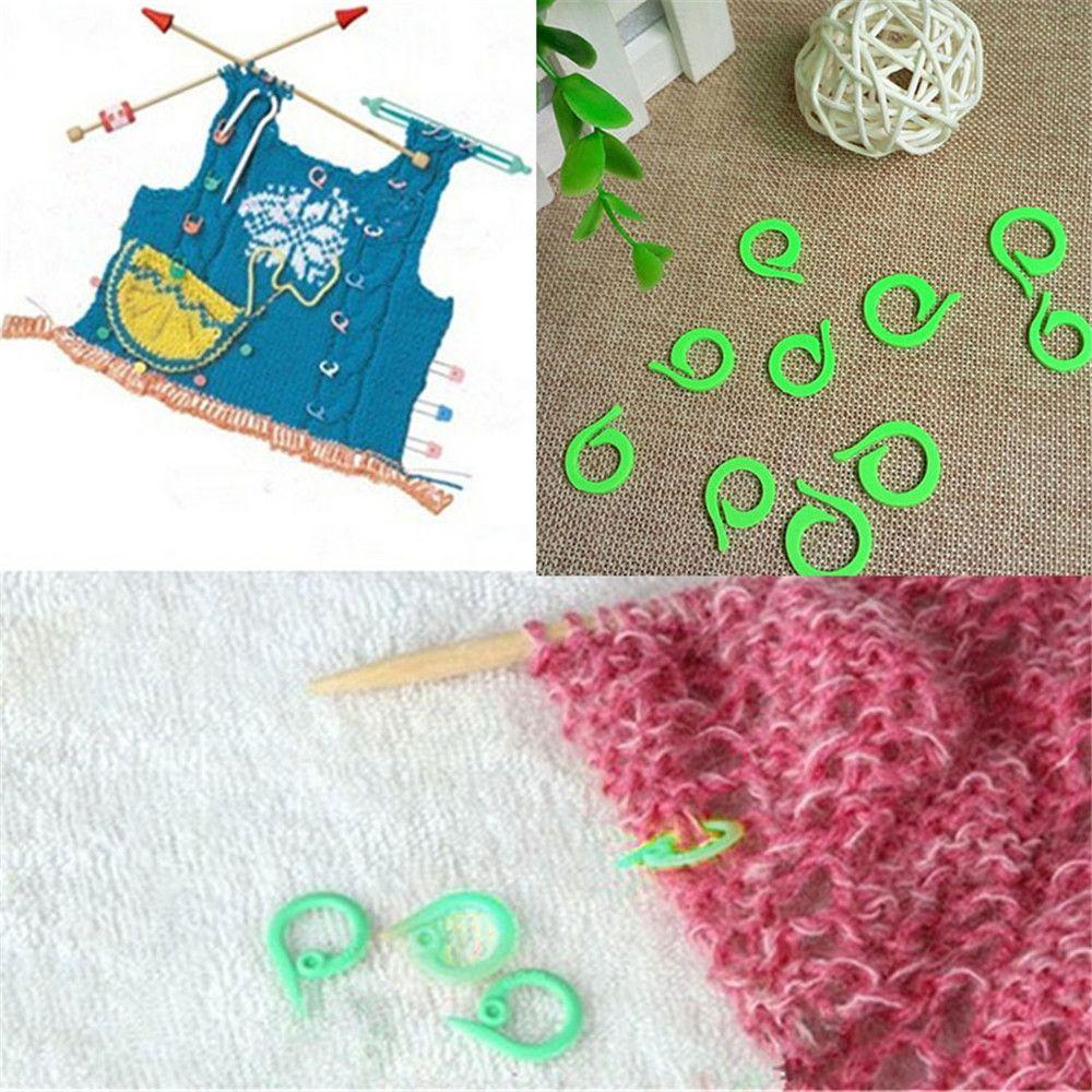 Craft Plastic Sewing Accessory Counting Ring Knitting Tool Locking Stitch Markers Mark Circle