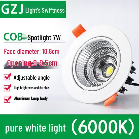 Recessed 20W Spotlight Downlight for Clothing Stores, 15-30W Commercial Ceiling Light