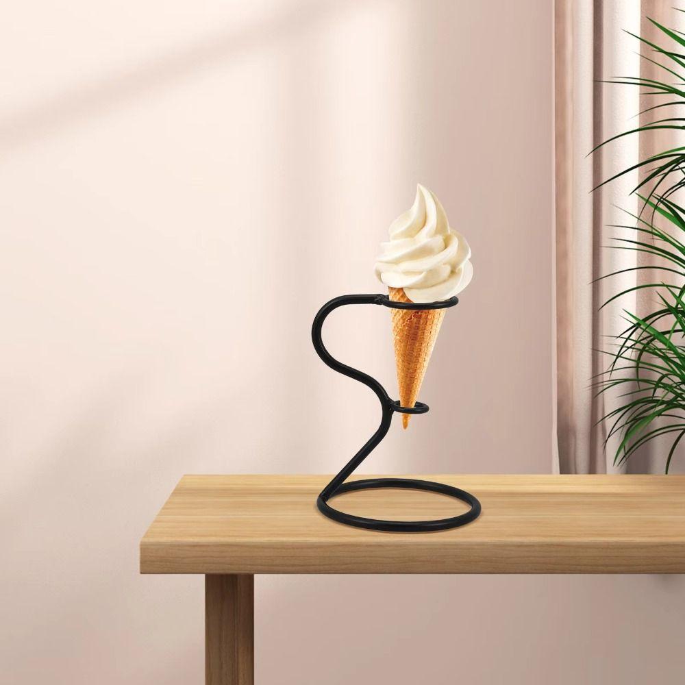 Stable Ice Cream Cone Holder Reusable Ice Cream Display Rack Ice Cream Cone Stand Bakery