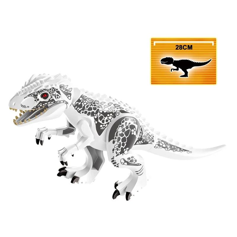 Мир Юрского периода 2 фигурки динозавров Tyrannosaurus Rex Indominus Rex I-Rex Indoraptor строительные блоки детские игрушки совместимы