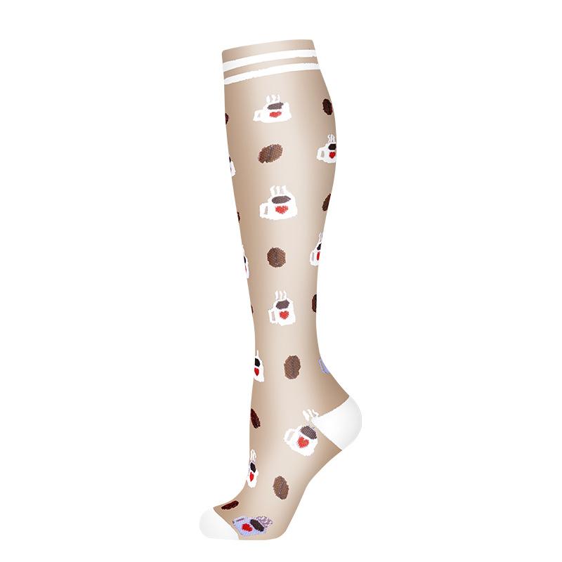 Exercise Pressure Socks Multi-colored Men's and Women's Outdoor Running Stockings Stockings Calf Socks