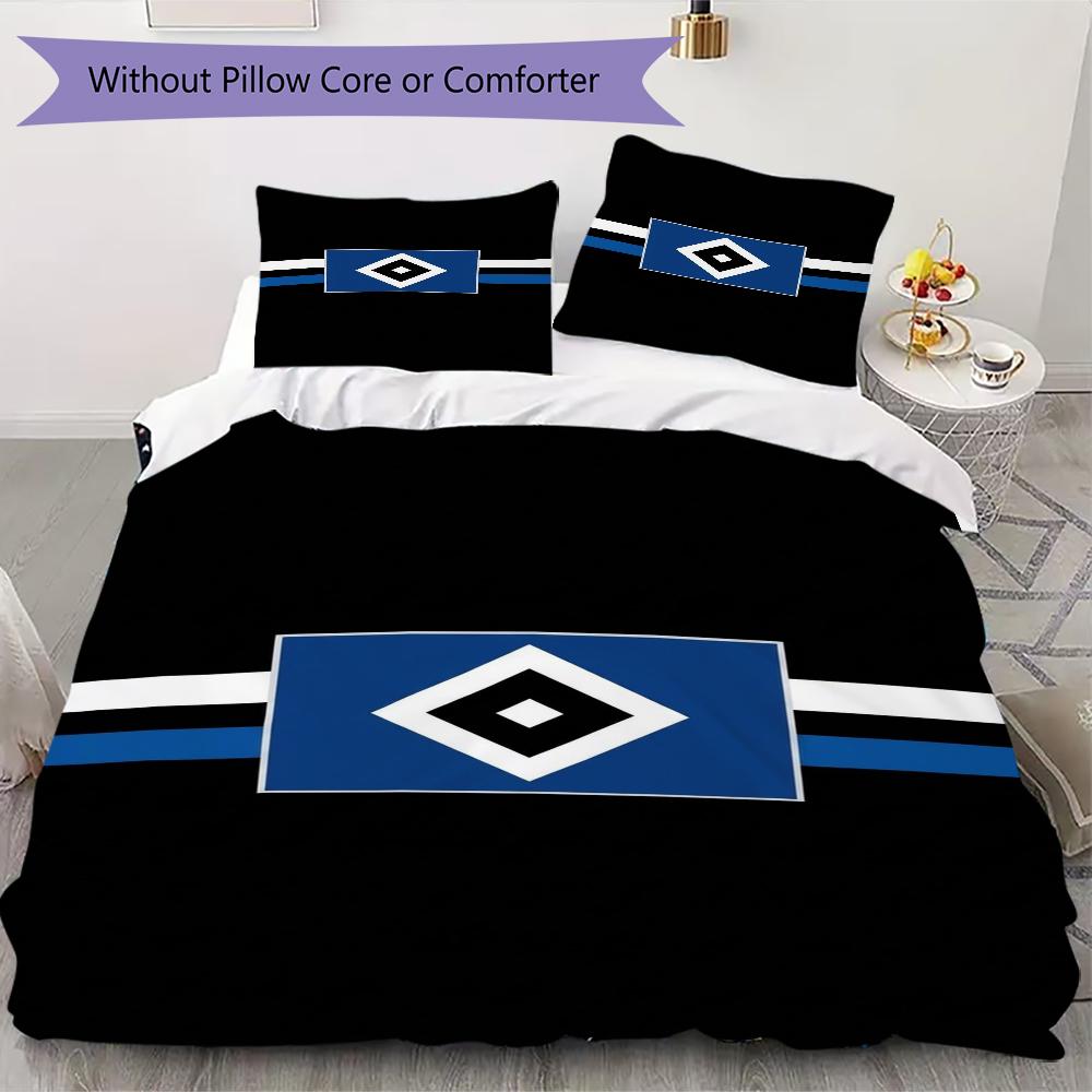 Hamburger Sv Pattern Bedding uilt Set uilt Cover Pillowcase Home Decoration Birthday Gift (1*duvet cover + 2*pillowcase without core)