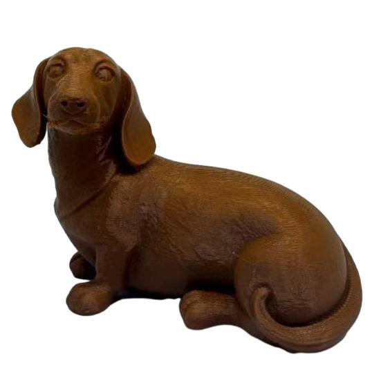 3D-печатная скульптура таксы yangyizhi, Миниатюрная фигурка собаки, Статуэтка с матовым покрытием, Художественный подарок-мемориал для питомца
