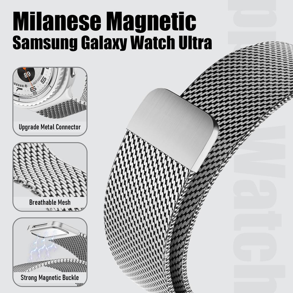 Milanese loop band For Samsung Galaxy Watch 8 8 classic Strap 44mm 40mm 46mm Metal Bracelet correa Galaxy Watch ultra 2025 47mm