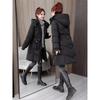 Women's Down Coats - Winter Women's Mid-length Waist Cinched Thickened Warm Cotton Padded Jacket Casual Outwear