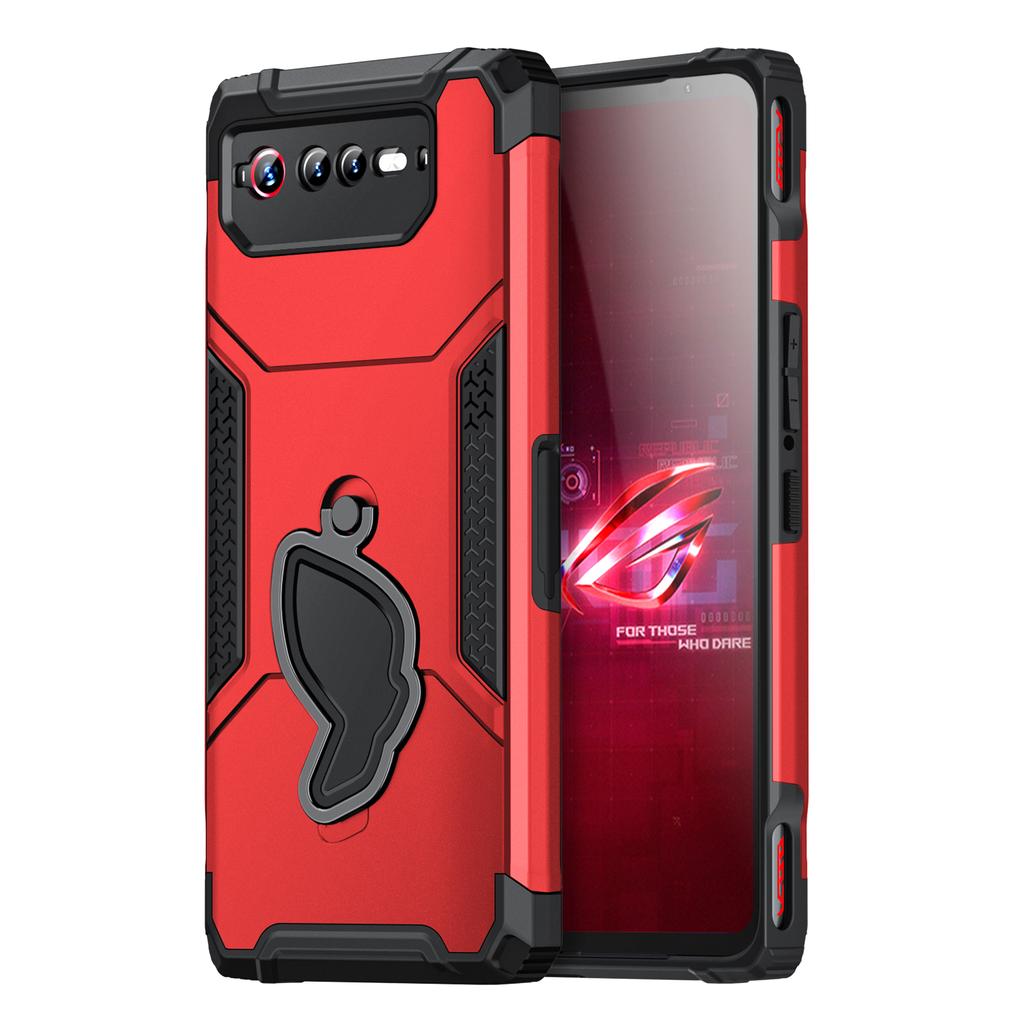 Бронированный противоударный чехол для ASUS ROG Phone 7/6, Защитная крышка от падения со скрытой подставкой, Удобный для игр чехол для телефона