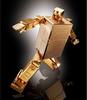 TAMASHII NATIONS Soul of Chogokin Golden Warrior Gold Lightan GX-32R Gold Lightan 24K Gold Plated Finish Approx. 130mm (Robot Form) ABS & PV