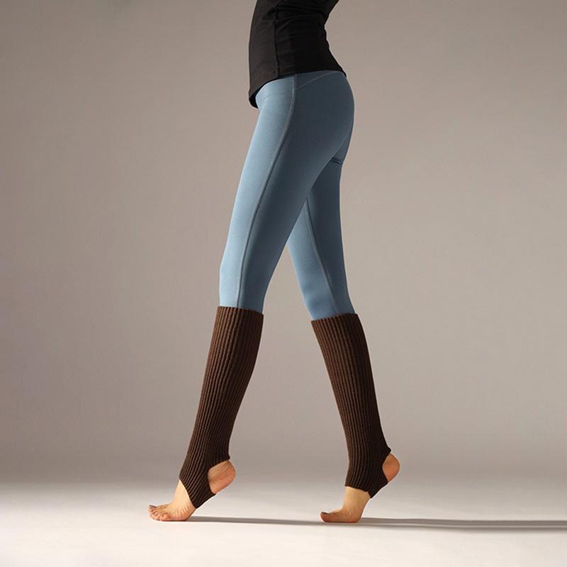 Женские гетры, зимние женские носки для ног, для спортзала, фитнеса, латинских танцев, балета, йоги, свободные носки, длинные чулки