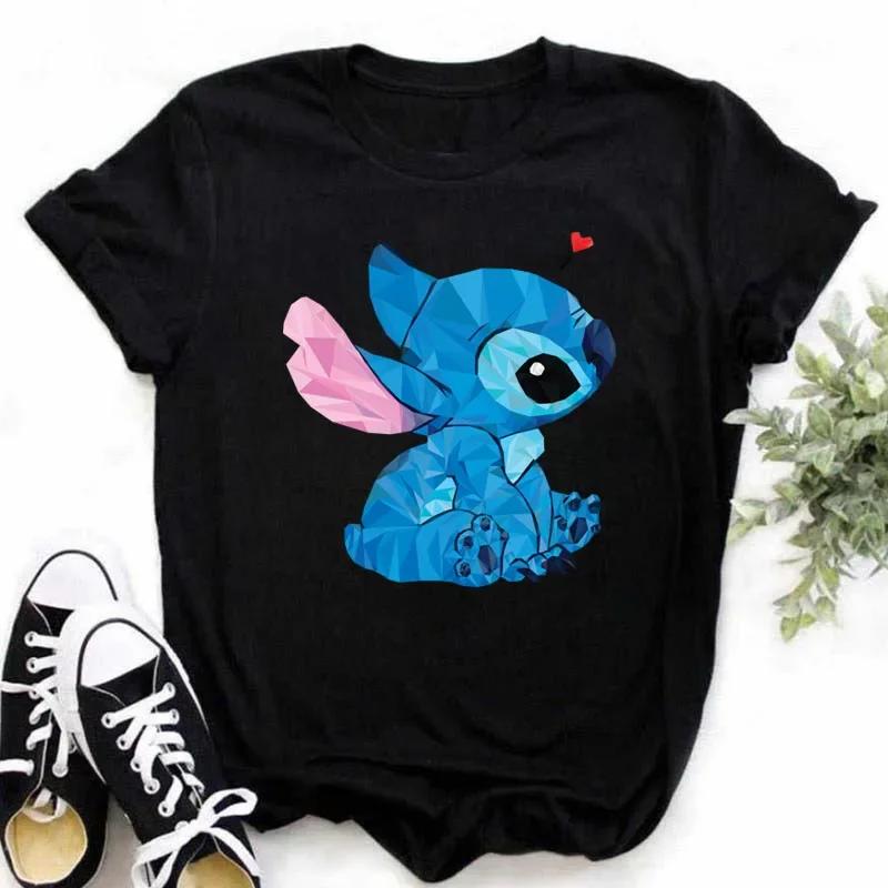 Kawaii Lion Print Women T-shirt Harajuku 2025 Summer Steetwear Short Sleeves T Shirts Clothing Cute O-Neck Y2k Clothes Tops Tees