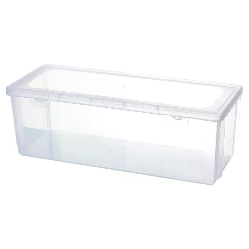 2PCS 1/2Pcs Nail 1/2 For Manicure Salon Art Rectangle Transparent Storage Box Rhinestone Brush Pen Buffer Grinding Files