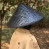 Kung Fu Hats Dance props Bamboo Rattan Hats Men Fisherman Hats Weave Straw Hats Tourism Rain Caps