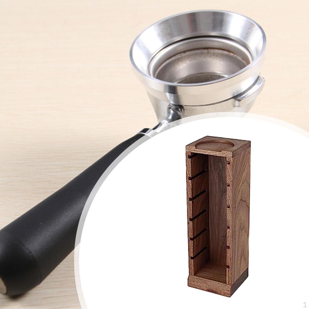 Подставка для кофейной пудры, деревянная, легкая, эспрессо, аксессуары, прочный держатель для фильтровальной корзины