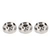 3Pcs Trumpet Valve Cap Metal Silver Screw Piston for Trumpet Replacement Musical Instrument Accessories Trumpet Top