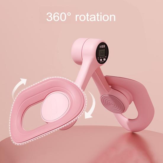 Thigh Trainer with Counter LCD Display Adjustable Ergonomic Pelvic Floor Muscle Trainer Men Women Inner Thigh Leg Hip Exerciser Toner