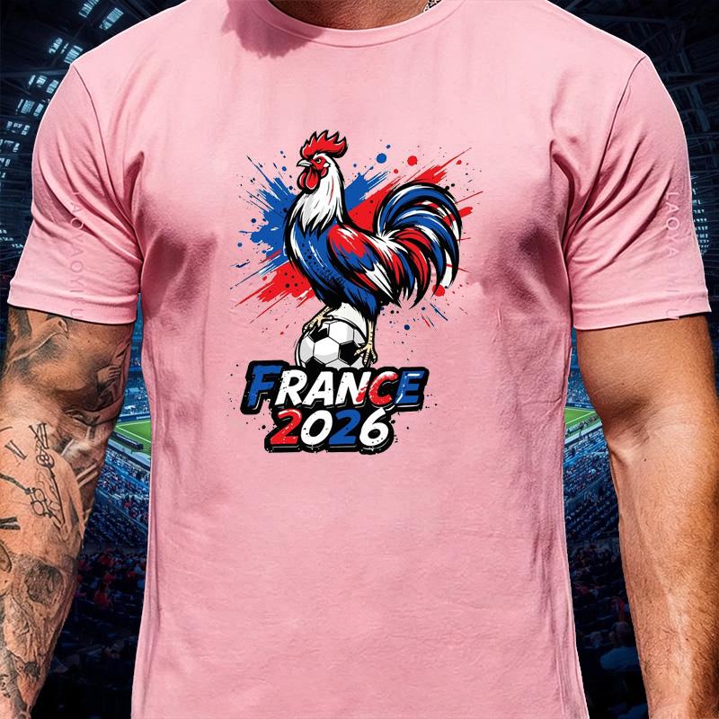 France Champion 2026 Usa Mexico Canada Football Tour T Shirt Unisex Splash Gallic Rooster Print Pride Match Day Fan Gift Tee