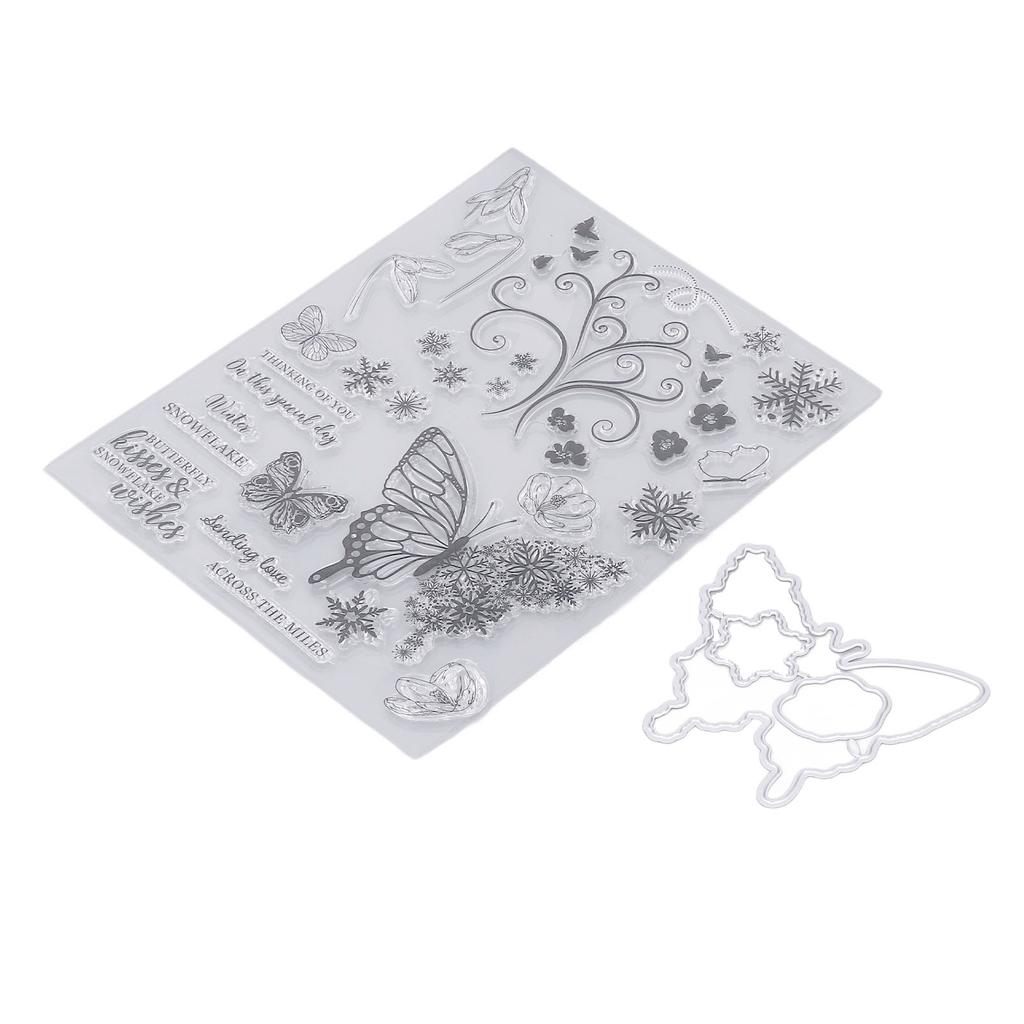 Прозрачные штампы Комбинация Прозрачный оттиск Переработка Изготовление карточек Декоративные штампы для конвертов