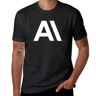 Футболка с иконками Anthropic AI R1002, аниме одежда, забавные заготовки, для мальчиков, белые, мужские, с графическим принтом