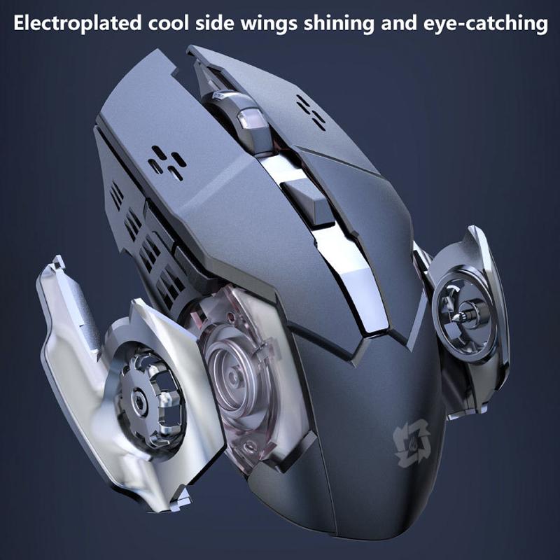 Игровая мышь для киберспорта, проводная, беспроводная, Bluetooth, бесшумная, для офиса, студентов, унисекс, 2.4G, оптическая мышь «три в одном».