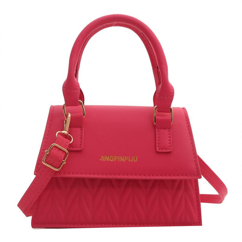 Stylish 2024 Spring Korean Vintage Casual Handbag In Black Khaki Orange Green And Pink Colors