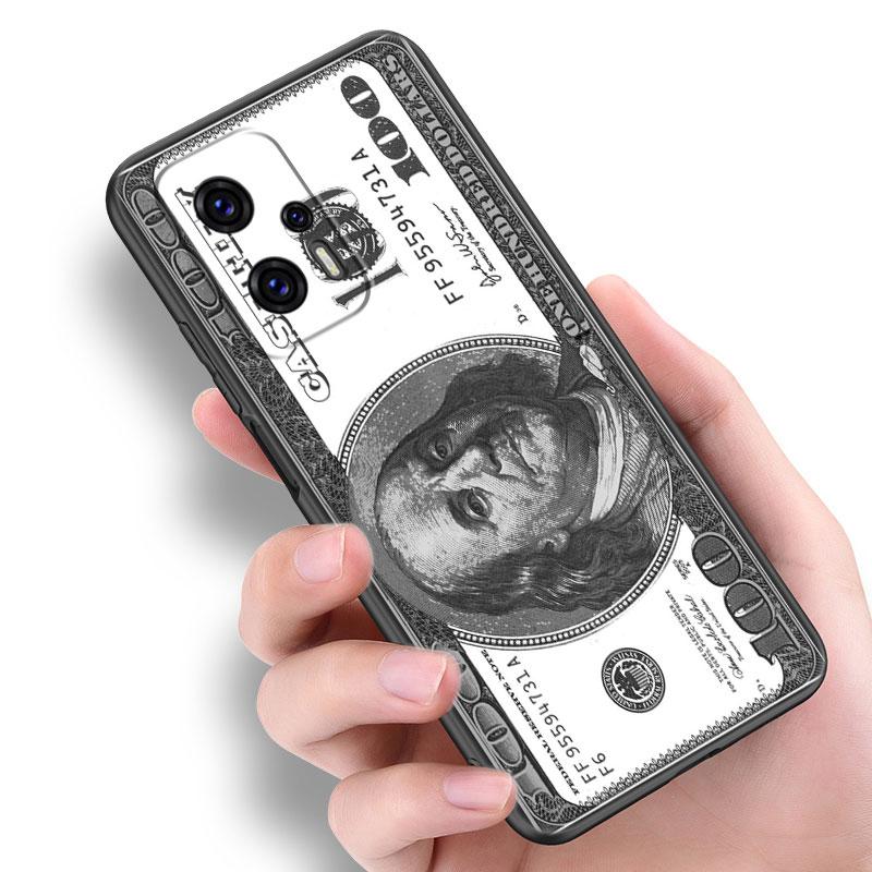Banknote Dollar Cash Money Phone Case For Xiaomi POCO F2 F3 M2 M3 M4 X3 X4 Pro NFC F4 GT 5G F1 X2 C3 C31 C40 M5S TPU Black Cover