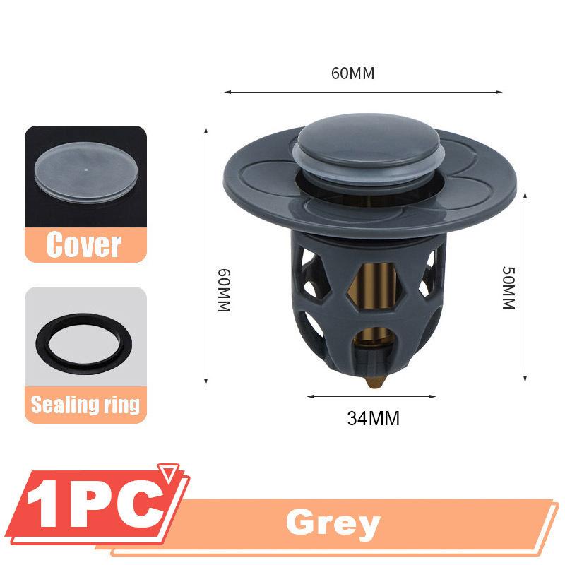 Copper Pop-Up Bounce Core Aperture 34-40mm Basin Drain Filter Hair Catcher Sink Strainer Bathtub Stopper Bath Plug Bathroom Tool