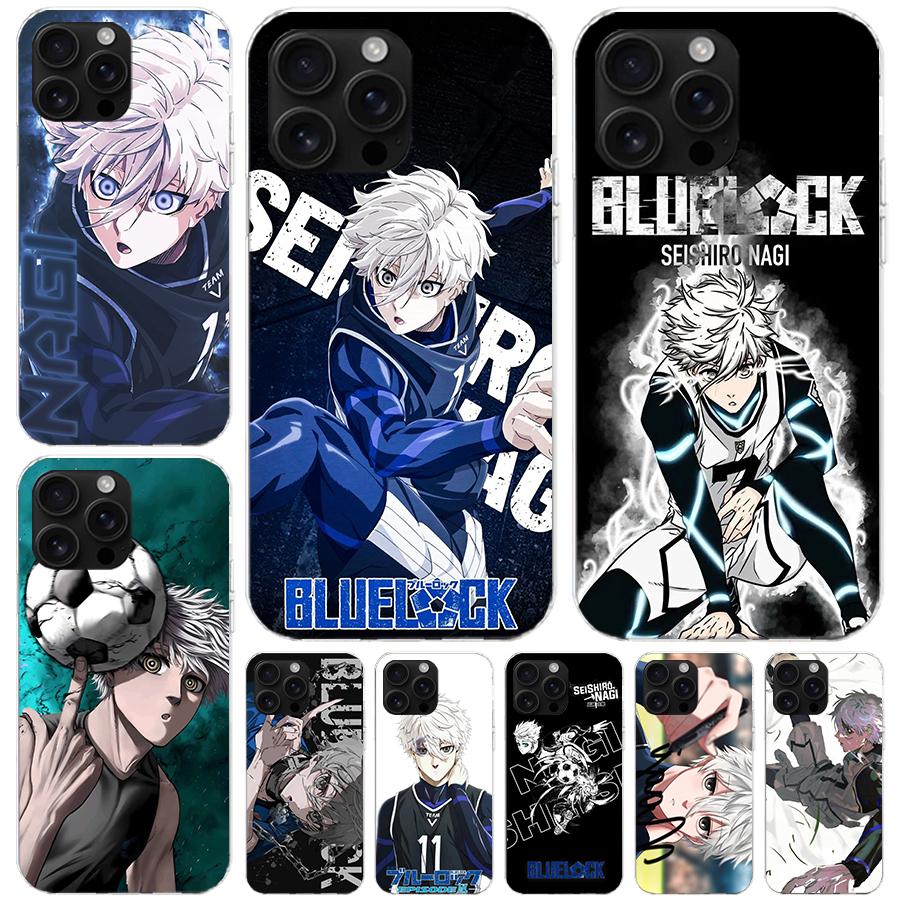 Blue Lock Наги Сэйсиро Мягкий чехол для телефона для IPhone 11 17 Air 16E 16 Pro Max 15 + 14 Plus 13 Mini 12 Apple 7 SE 8 Fundas Coque 11