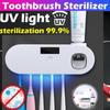 Солнечная энергия УФ-свет Стерилизатор зубной щетки Держатель зубной щетки Автоматический соковыжималка для зубной пасты Диспенсер