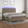 VidaXL Slat Bed Base with Mattress and LED, Upholstered Bed, Double Bed, Adult Bedroom Interior Bed, 3135769