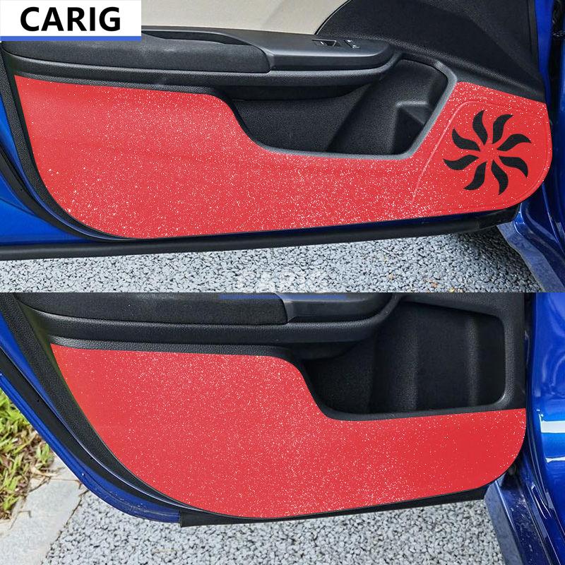 For HONDA CIVIC 16-20 Sedan Door Anti-kick Sticker Modified Carbon Fiber Interior Car Film Accessories Modification