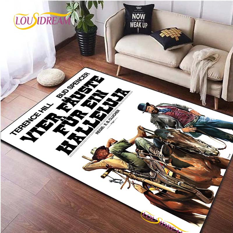 Bud Spencer & Terence Hill Carpet for Living Room Bedroom Rug Kitchen Door Kids Unslip Floor Mats photography props Alfombra Rug