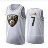 Mens Basketball Jersey Shorts Set Irving 11 Durant 7 Cotton Sportswear Urban Style Embroidered Team Uniform