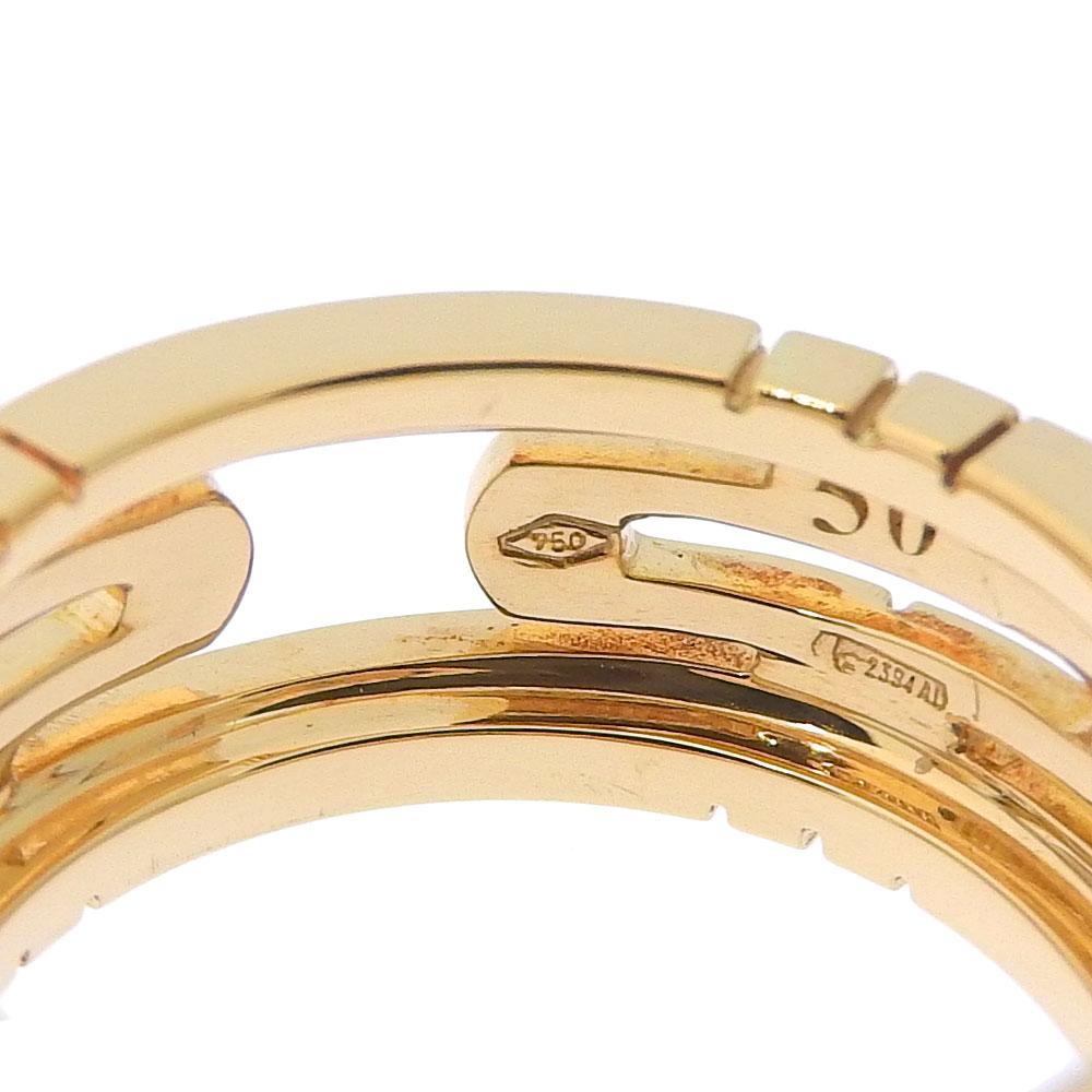 Bvlgari Кольцо Parentesi open work из желтого золота 18 карат #5.1(Наш размер) 7.6г Женские Б/У