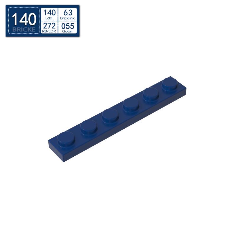 BRICKE 1x6 Thin Plate for Lego 3666 Compatibility – Loose MOC Building Blocks