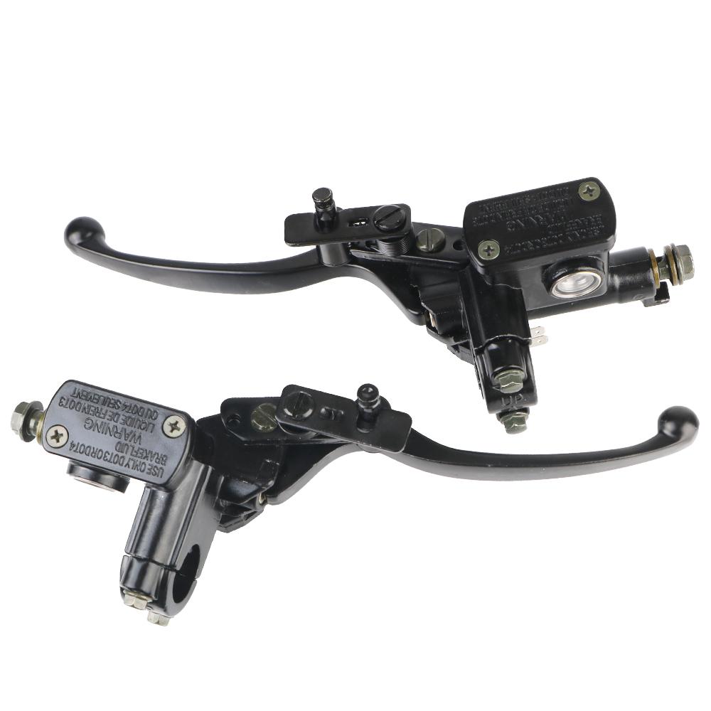 Для универсального 50cc-250cc Dirt Bike ATV четырехколесный цилиндр гидравлический тормозной рычаг мотоцикл мото аксессуары рычаг сцепления насос левый правый