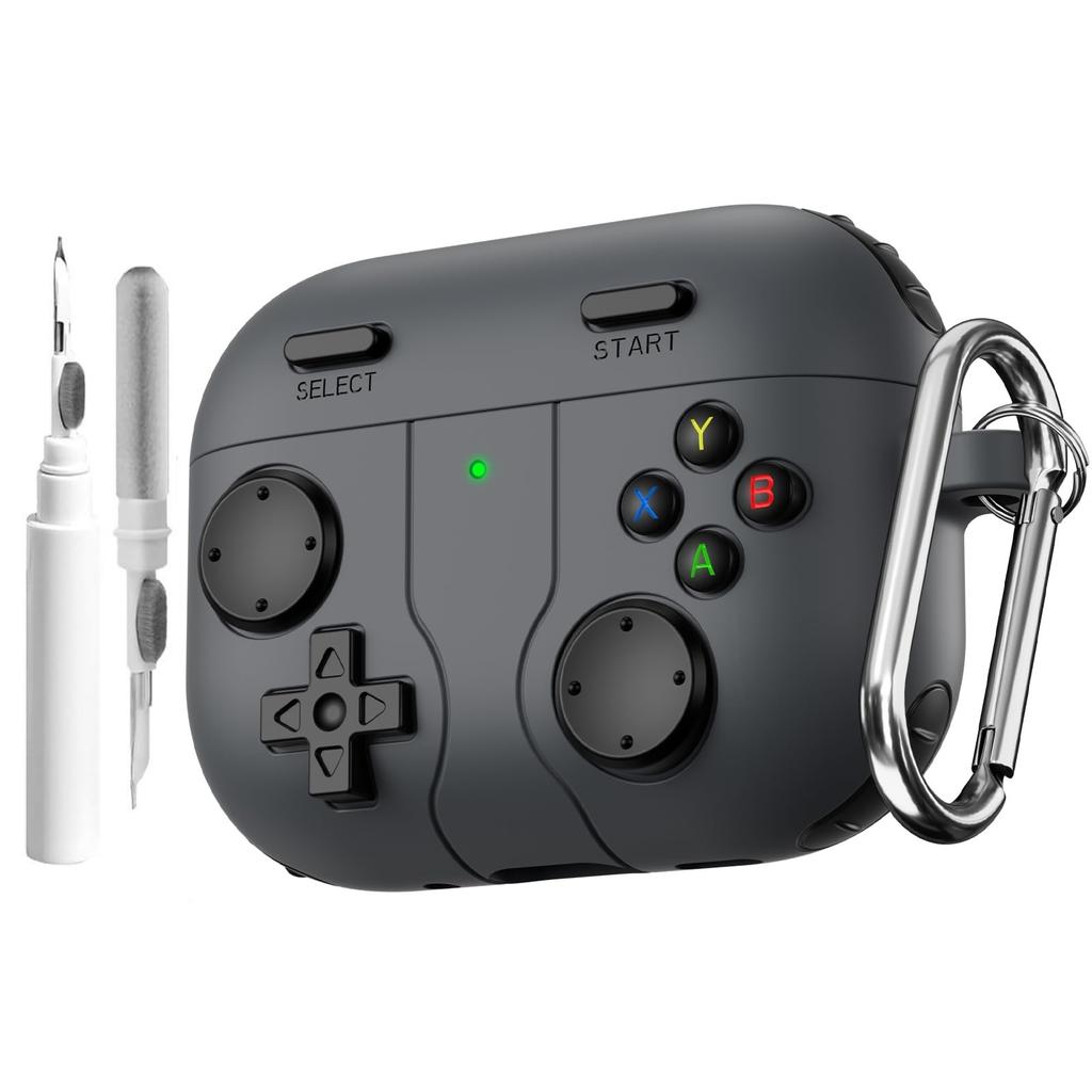 Милый чехол с гравировкой в виде цветка для AirPods Pro 3 Case 2025 с чистящим набором, противоударный силиконовый чехол для AirPods Pro 3-го поколения