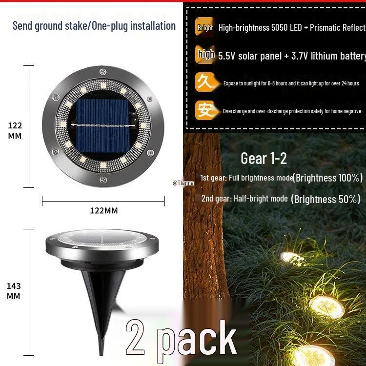 High-Brightness Solar Outdoor Motion-Sensor Wall Light for Garden, Courtyard, Balcony, and Camping