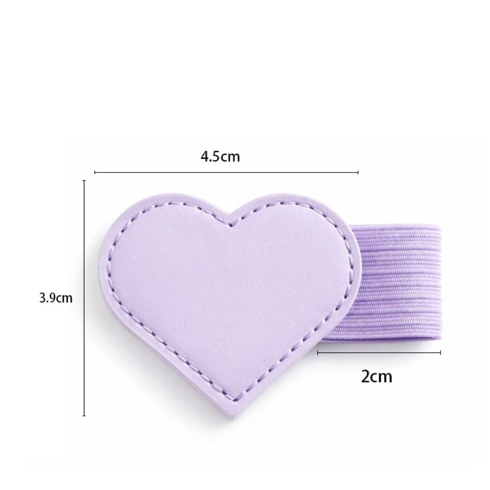 Cute Design Heart-Shaped Book Marks with Pen Holder Reading Gifts Magnetic Leather Bookmarks Girls