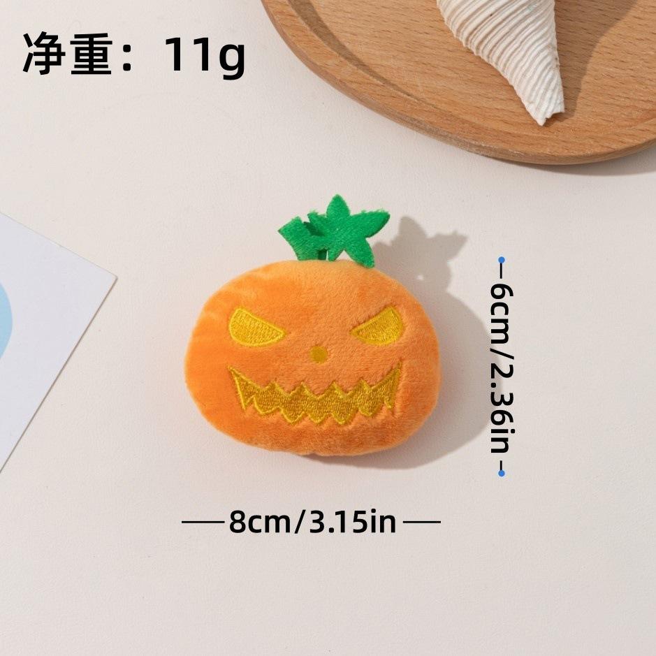 Large Pumpkin Ghost Face Shape Halloween Cat Toy with Bite Resistant Teeth Grinding New Cat Toy