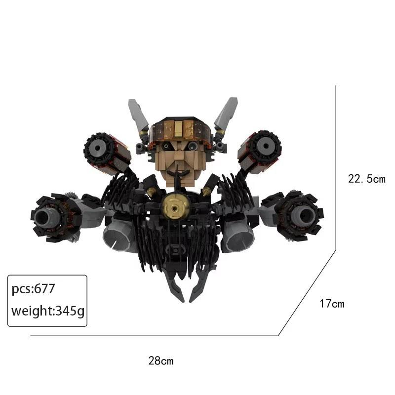 MOC Дом-Лабиринт Туалетная Битва Монитор Легион Туалетов Сбор Итоговый Мальчик Мех Головоломка Сборка Строительные Блоки