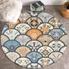 Cartoon Round Carpet For Living Room Vintage Rug Creative Area Large Rug Round Mat Doormat Carpets For Bed Room Bathmat